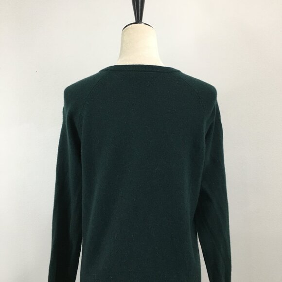 EQUIPMENT Dark Green 100% Cashmere Knit Pullover Sweater - Picture 7 of 12